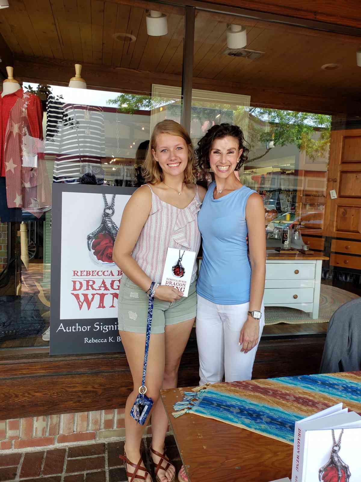 dragon-wing-rebecca-busch-Attended-Two-Book-Signing-Events-at-Blue-Phoenix-Book-Store-and-O'Connors-Pendleton-Shop