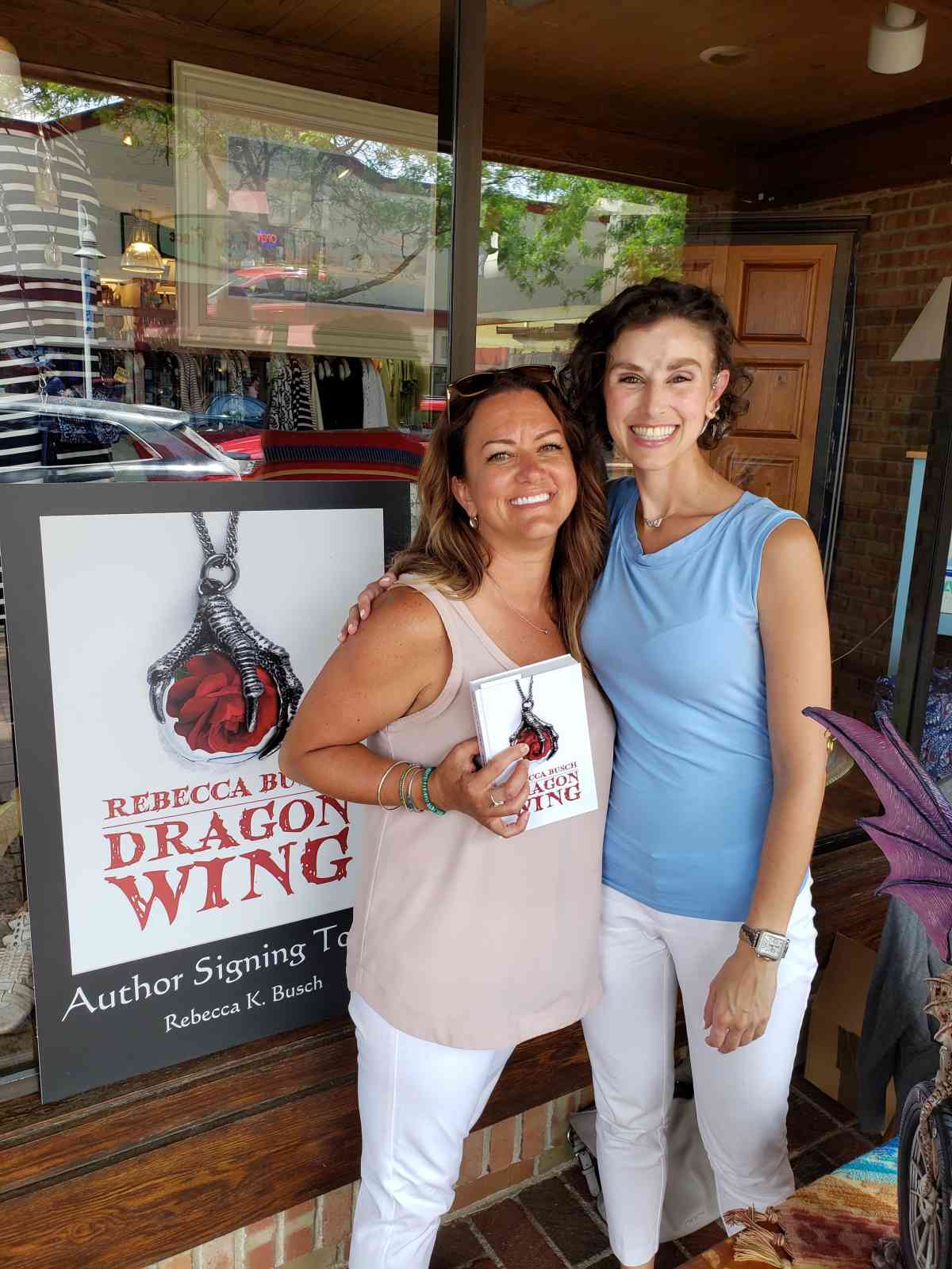 dragon-wing-rebecca-busch-Attended-Two-Book-Signing-Events-at-Blue-Phoenix-Book-Store-and-O'Connors-Pendleton-Shop