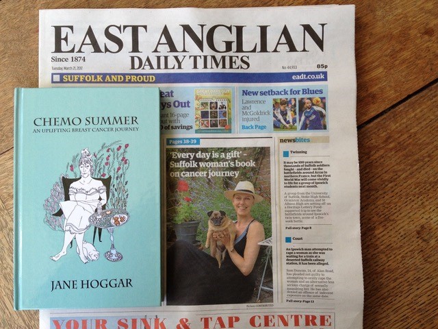 Jane Hoggar Features in the East Anglian Daily Times 