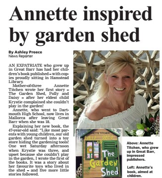 Annette Titchen and her book get featured on Great Barr Observer