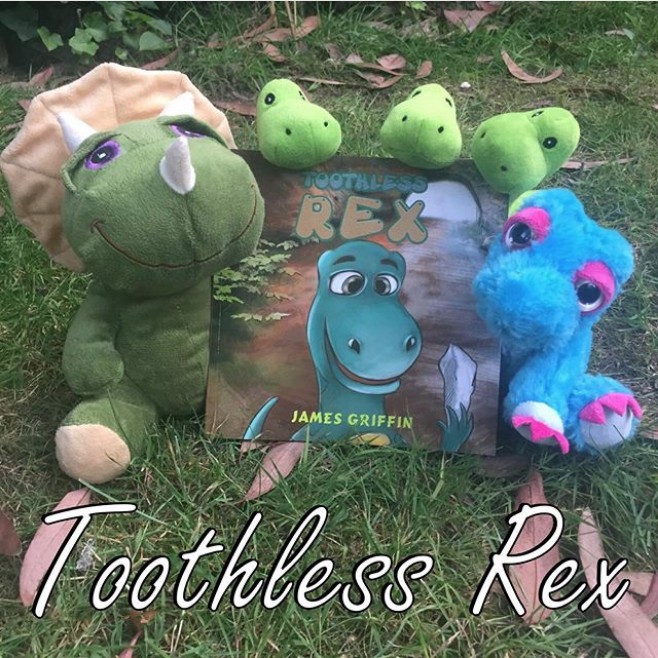 Tired but Crafty Mummy Reviewed and Featured the Book Toothless Rex on Her Blog and Instagram Account